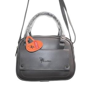 Women’s Small Grey Handbag with Sling Strap – Mini Everyday Shoulder Bag