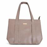 Classic Taupe Tote Bag for Women | Versatile Everyday Shoulder Bag