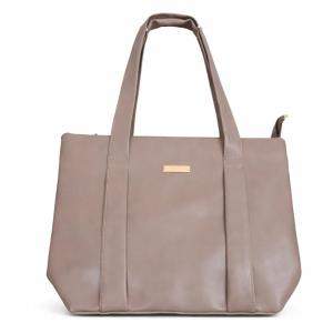 Classic Taupe Tote Bag for Women | Versatile Everyday Shoulder Bag