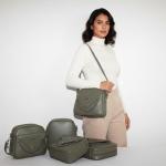 ANIJU ENTERPRISESWomen Olive Green PU Leather Handbag for Girls & Ladies