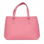 Pink Handbag for Women with Teddy Bear Charm | Cute Fashion Tote Bag