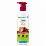 Memaearth Onion Shampoo for Hair Fall Control with Onion & Plant Keratin, Paraben & SLS Free, For All Hair Types, 250 ml