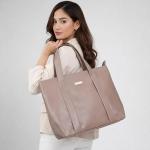 Classic Taupe Tote Bag for Women | Versatile Everyday Shoulder Bag