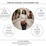 Brown Crossbody Bag for Women Stylish Sling Bag with Front Pocket Design
