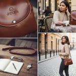 Brown Crossbody Bag for Women Stylish Sling Bag with Front Pocket Design