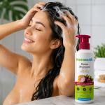 Memaearth Onion Shampoo for Hair Fall Control with Onion & Plant Keratin, Paraben & SLS Free, For All Hair Types, 250 ml