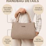 Dark Brown Women’s Handbag Elegant Tote Bag for Office Travel and Daily Use