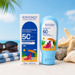 Winyfred Rayblocker Sunscreen SPF 50 PA+++ | Broad Spectrum UVA UVB Protection | Lightweight Non Greasy No White Cast | Korean Formula | Daily Use for Men & Women (75g)
