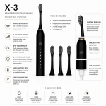 Electric Toothbrush for Adults | Sonic Toothbrush with 6 Cleaning Modes | Rechargeable with 60-Day Battery Backup | 4 Brush Heads | IPX7 Waterproof Automatic Tooth Brush (Multi Color)