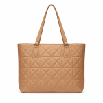 Pink Textured Tote Handbag