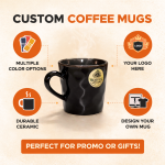 Elegant Ceramic Tea Cup Set with Serving Platter | 2 Tea Cups with 2 Tray | Premium Drinkware Set for Tea Coffee Serving | Stylish Cup Set for Home Kitchen Dining & Gifting | Black