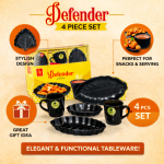 Elegant Ceramic Tea Cup Set with Serving Platter | 2 Tea Cups with 2 Tray | Premium Drinkware Set for Tea Coffee Serving | Stylish Cup Set for Home Kitchen Dining & Gifting | Black