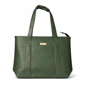 Olive Green Classic Tote Bag | Trendy Women’s Daily Carry Handbag