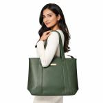 Olive Green Classic Tote Bag | Trendy Women’s Daily Carry Handbag