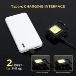 Rechargeable Mini COB LED Keychain Flashlight with Bottle Opener, Magnetic Base, Foldable Stand & Portable Emergency Work Light for Camping, Hiking, Car Repair and Outdoor Use