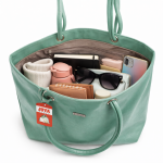 Mint Green Croc-Textured Tote Handbag | Women?s Stylish Shoulder Bag