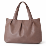 Women’s Sky Blue Soft PU Leather Shoulder Tote Bag with Double Handles, Spacious Handbag for Daily Use, Office, Travel & Casual Wear