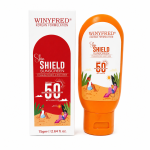 WINYFRED Skin Shield Sunscreen SPF 50 PA+++ with UVA/UVB Protection, Titanium Dioxide & Zinc Oxide Formula, Lightweight Non-Greasy Sunblock Cream for All Skin Types, 75gm