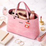 Pink Textured Tote Handbag for Women | Fashion Shoulder Bag for Everyday Use