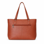 Classic Quilted Tote Handbag – Tan | Elegant Women’s Shoulder Bag